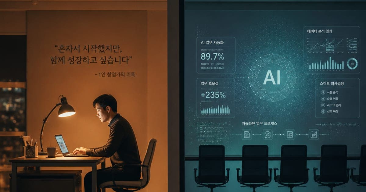 AI 1인 광고대행사 창업 vs 광고주 시각