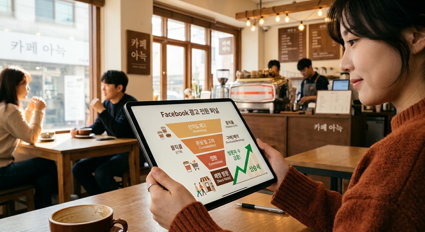 카페 페이스북 광고 보조 이미지
