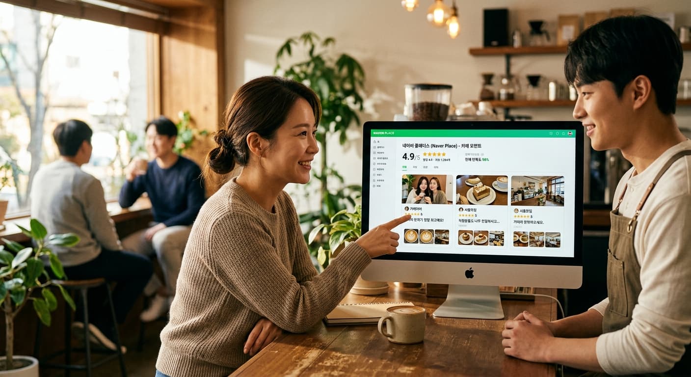 카페 네이버 플레이스 마케팅 보조 이미지