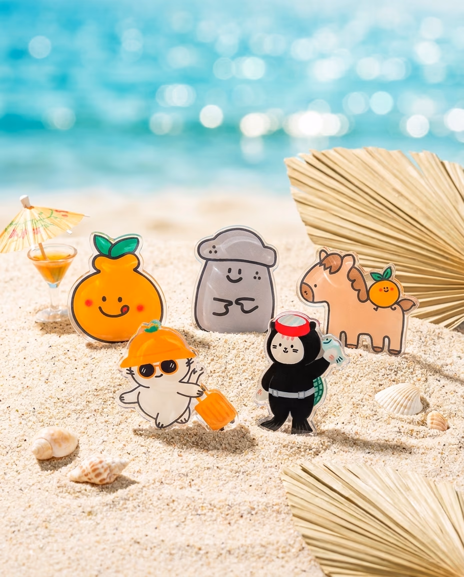 AI 리마스터링 변환 Summer Beach 스타일 인스타 피드 컷