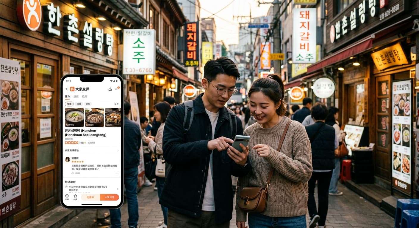 음식점 따종디엔핑 등록