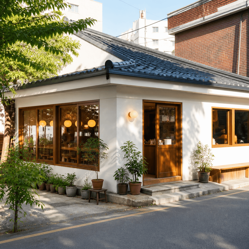 바쁜 주방과 마케팅 일정 사이에서 시간을 재는 모습 (컨셉 이미지)