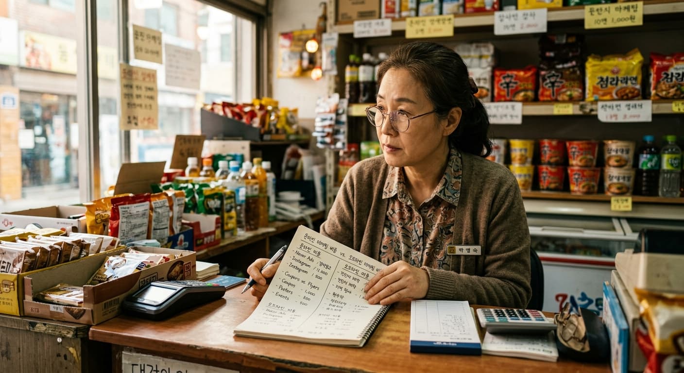 소상공인 마케팅 직접 운영 vs 대행사 · 비용 비교