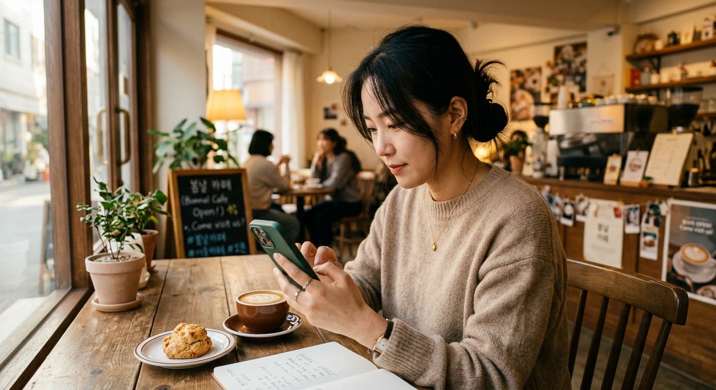 카페 오픈 전 브랜딩 · 로고·메뉴판·SNS 세팅