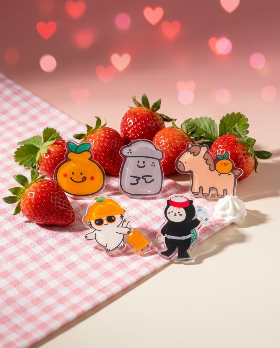 AI 리마스터링 변환 Strawberry Cream 스타일 인스타 피드 컷