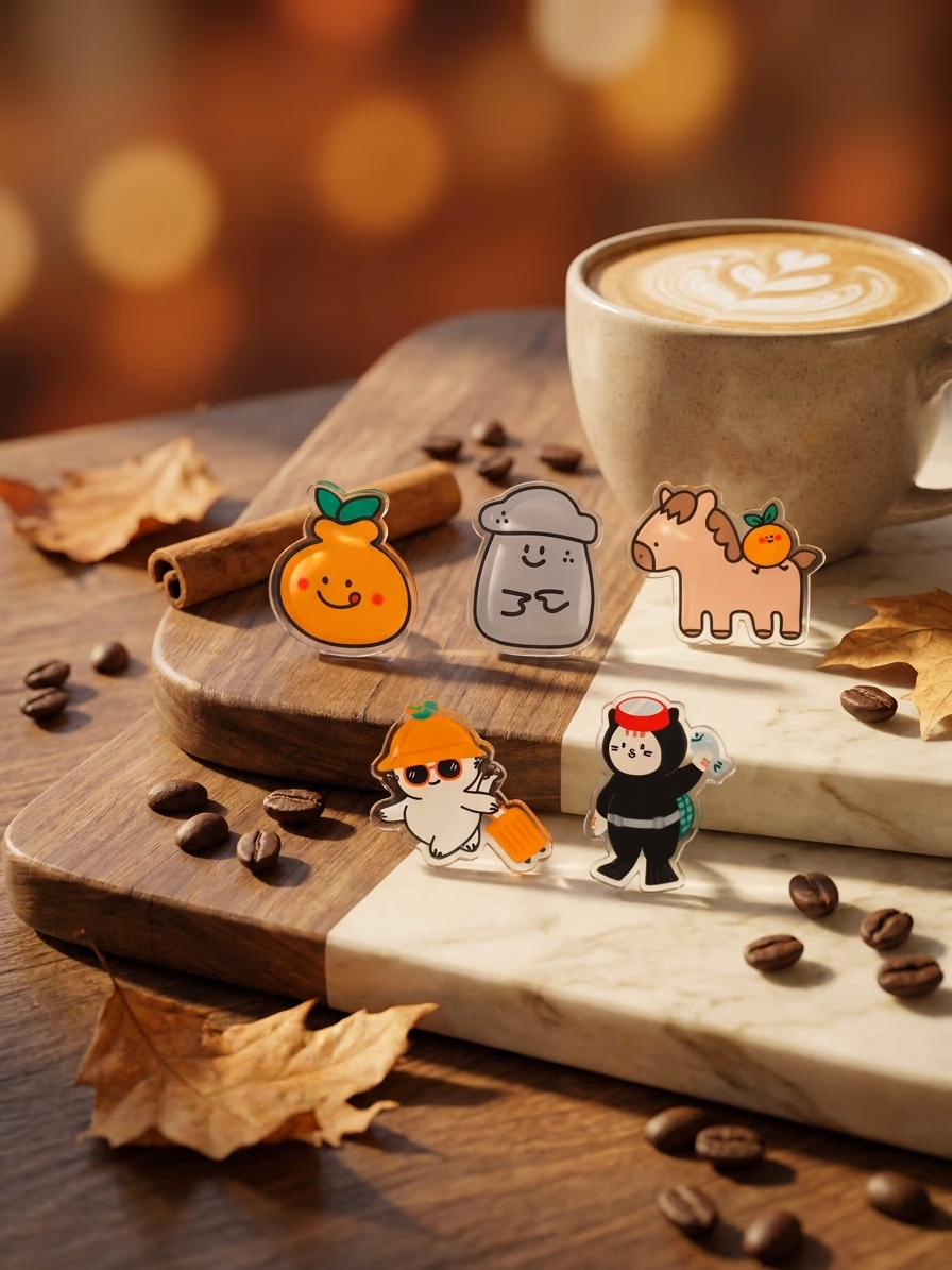 AI 리마스터링 변환 Autumn Latte 스타일 인스타 피드 컷