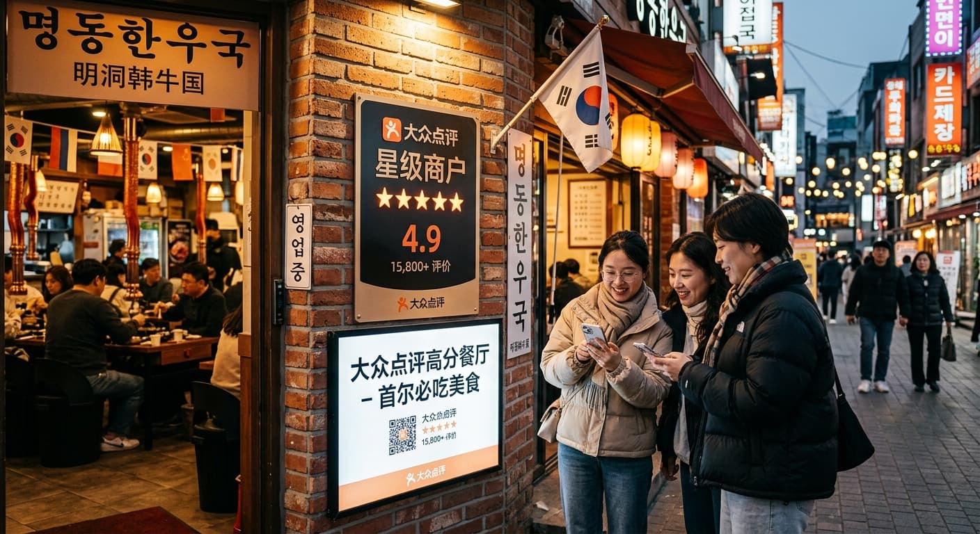 음식점 따종디엔핑 등록 보조 이미지