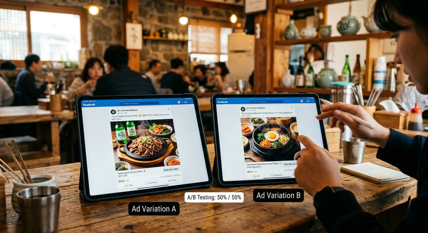 음식점 페북 광고 ROI · 1만원당 매장 방문