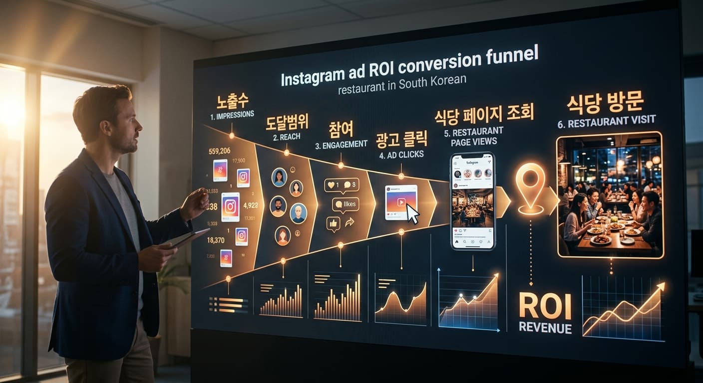 음식점 인스타 광고 가격 보조 이미지
