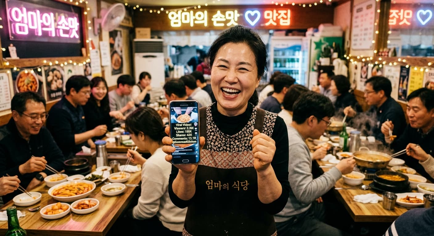 음식점 사장님 바이럴 숏폼 결과 확인 · 매장 매출 직결 사례
