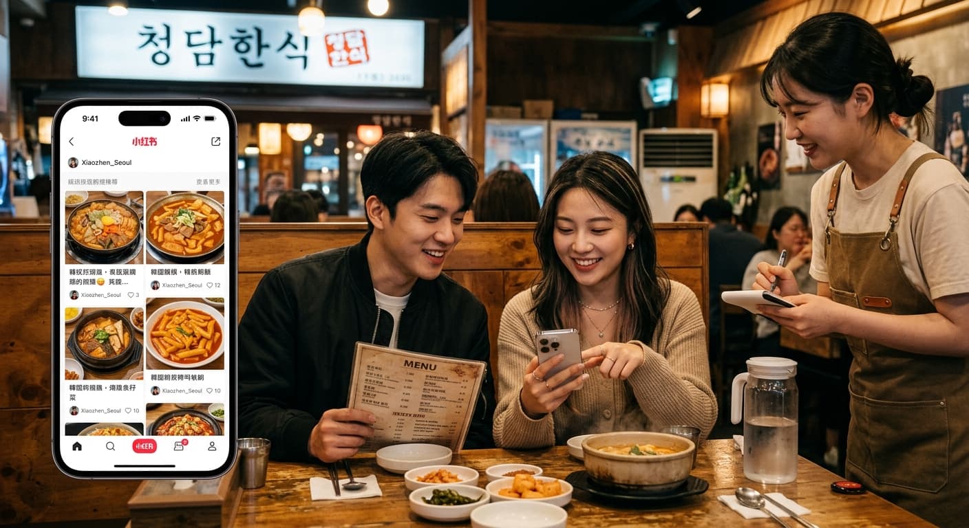 음식점 샤오홍슈 체험단 보조 이미지