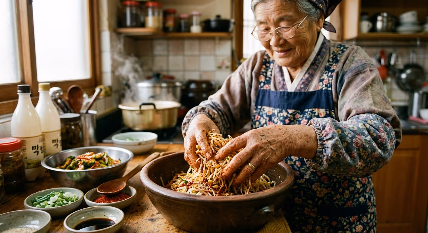 정성스러운 한식 조리