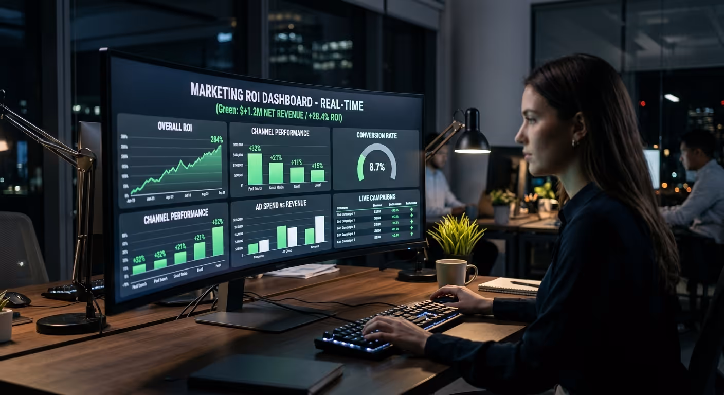 ROI 대시보드 — 매출 성장