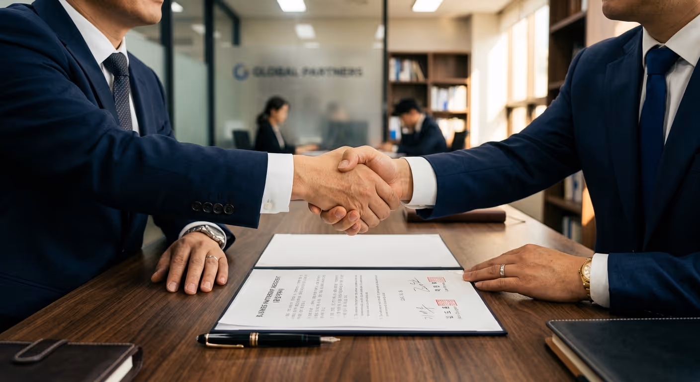 악수 — 파트너십의 약속