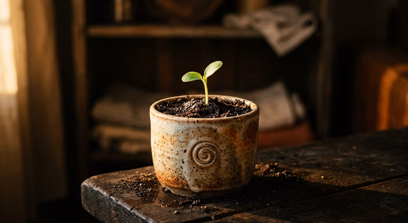 자라나는 마케팅 자산 — 새싹이 자라는 모습