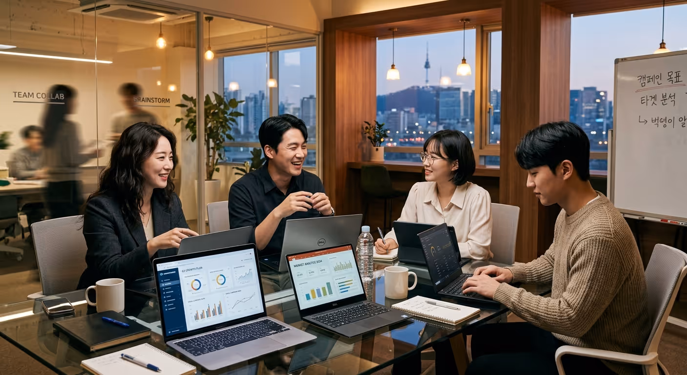 마케팅 팀 전략 회의