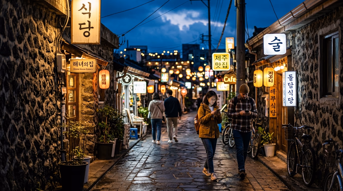제주 골목길 — 숨겨진 맛집들