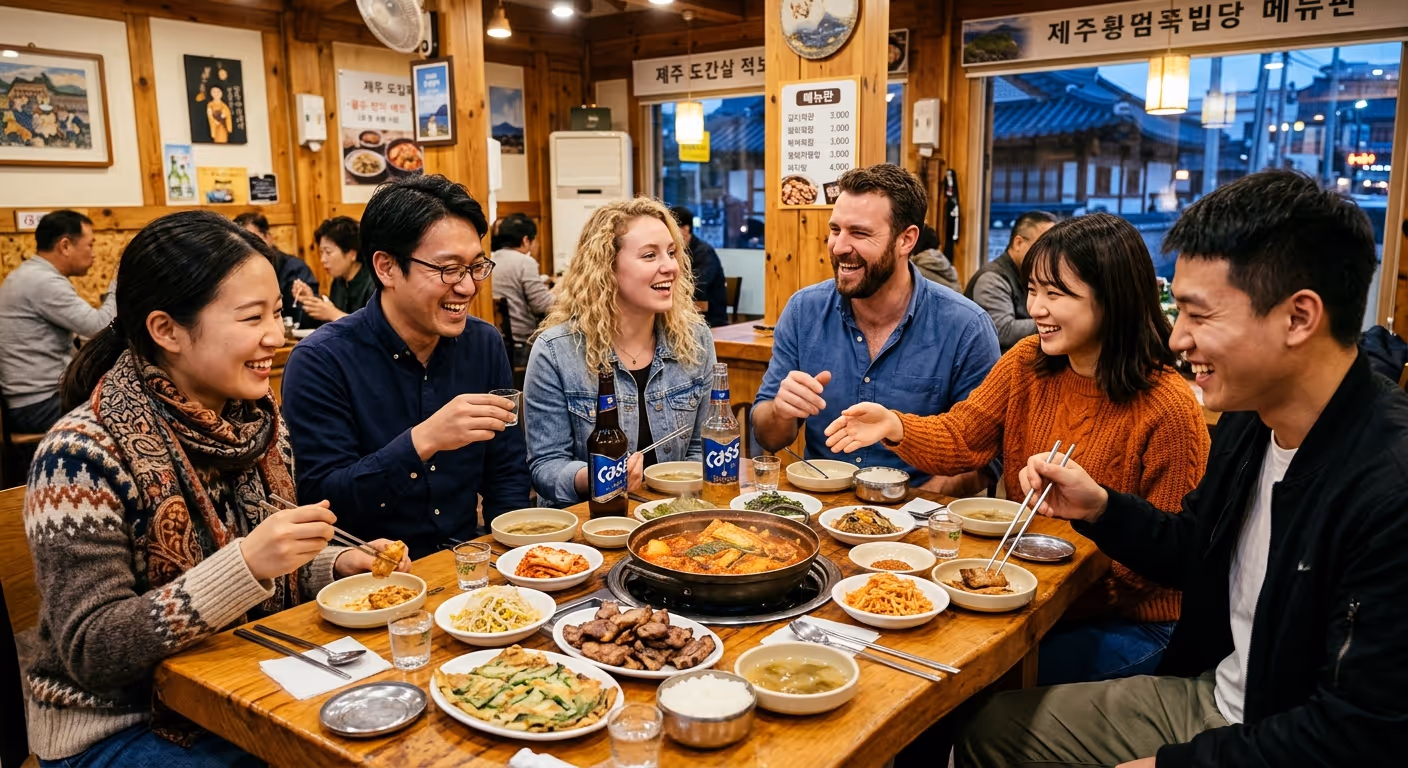 외국인 관광객 식사