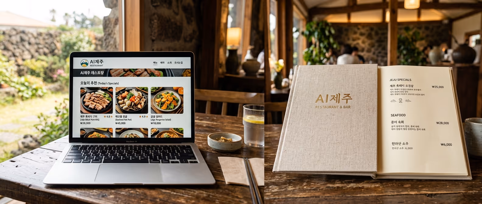 식당 메뉴판 제작 · 브랜딩 가이드