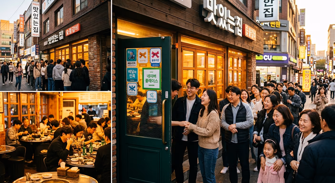 손님으로 붐비는 매장