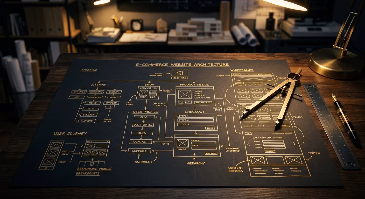 웹사이트 설계도 — 사이트맵과 구조 다이어그램